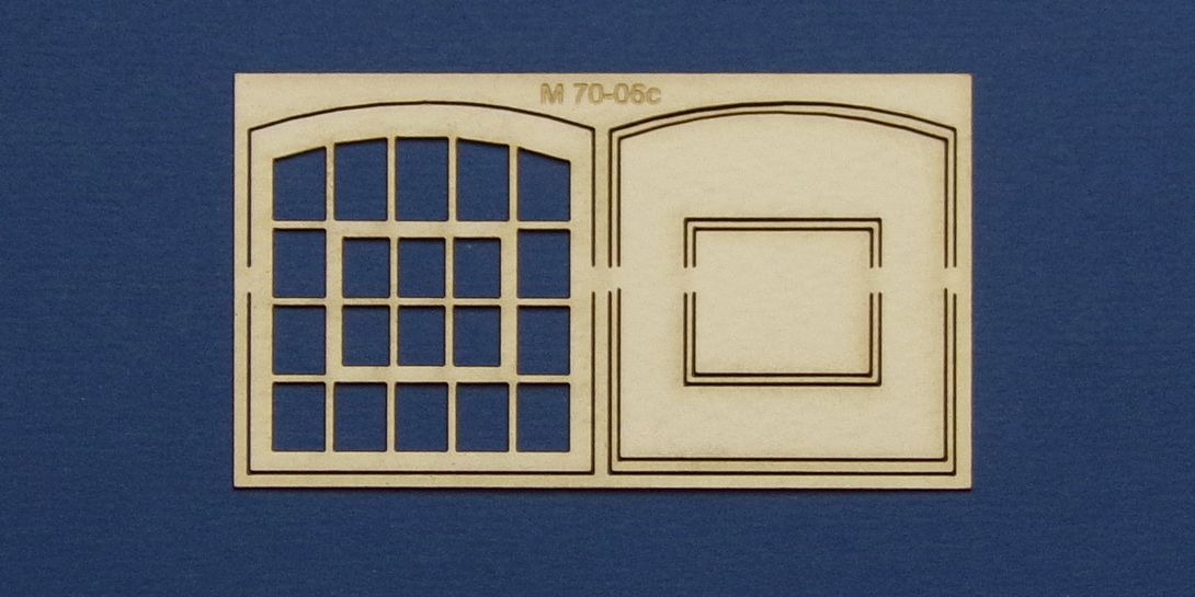 M 70-06c O gauge warehouse style window type 3 Warehouse style window type 3 